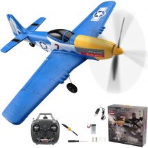 P51 Mustang RC Flugzeug 2,4G 4CH 6 Achsen EPP Schaum 410 MM Feste Spannweite One Key Kunstflug RC kämpfer Segelflugzeug Spielzeug Geschenke