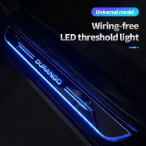 Acryl USB Power Moving LED Willkommen Pedal Auto Scuff Platte Pedal Türschwelle Weg Licht für Dodge Durango 1998-2021Zubehör
