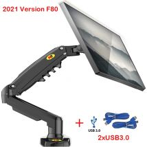 NORTH BAYOU F80 Gas Spring 17-30 inch Desktop LED LCD Monitor Mount Holder Arm Ergonomic Gas Strut Flexi Mount Load 2~9kgs