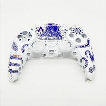 Weiß lila farbe BDM-010 version ersatz schale für ps5 p5 konsole vorne oben glanz schutzhülle abdeckung