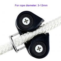 Composite 2 Row Bearing Ball Cam Cleat with Leading Ring Pilates Equipment Set Boat Fast Entry 3-12mm Rope Wire Fairlead Sailing