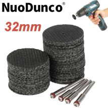 11/21/54/104pcs 32mm Abrasive Cutting Disc With Mandrel Grinding Wheel For Dremel Accesories Metal Cutting Rotary Tool Saw Blade