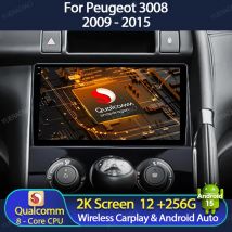 Android 15 Auto Radio Für Peugeot 3008 208 2009 - 2015 Multimedia Stereo Video Player Kopf Einheit 4G WIFI kopf Einheit GPS NAVI QLED