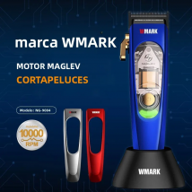 Cortadora de Pelo Profesional para Hombre WMARK NG-9004, 10,000 RPM, Inalámbrica, Práctica, Recortadora para Barberos, para Corte y Diseño con Pomada
