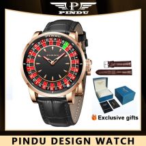 PINDU Design Männer Armbanduhren Top Marke Luxus Mechanische Uhr Drehen Roulette Uhr für Männer NH35A Jacob Montre Homme Geschenk box