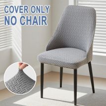 1/4/6pcs Jacquard Curved Small Armchair Covers Dining Room Chair Covers Seat Slipcovers for Home Party Wedding Banquet