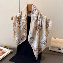 Luxus Quadratische Schals Für Frauen Weiche Fleck Neck Schal Schal Warp Elegante Halstuch Bandanas Mode Hijab Für Strand Reisen