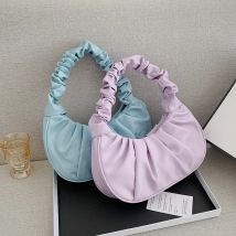 Mode Plissee Henkeltaschen für Frauen PU Wolke Taschen Freizeit Achselhöhle Tasche Einkaufen Schulter Taschen Knödel Handtasche Weibliche Handtaschen