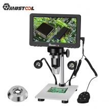 Microscopio digitale mutool DM9 ingrandimento da 7 pollici 1200X con copertura riflettente microscopio a luce LED Video 1080fhd ad alta risoluzione