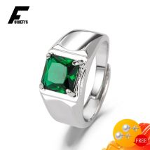 Mode Männer Frauen Ringe 925 Silber Schmuck mit Zirkonia Edelstein Open Finger Ring für Hochzeit Engagement Party Ornamente