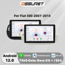 4G 8Core Android Autoradio GPS Stereo Per Fiat 500 2007-2014 Lettore Video Multimediale 2DIN Autoradio DSP Carplay 7862 Unità Principale