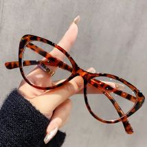Koreanische Retro-Blaulichtbrille, Katzenauge, beliebter flacher Lichtspiegel, trendiger, personalisierter Moderahmen