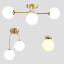 Lampada da soffitto Tinlaibor Simplicity in acrilico con sfera, AC110V-240V, lampadine G9, per corridoio, veranda, camera da letto, guardaroba.