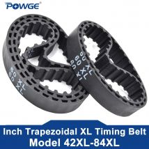 POWGE 5 Stück trapezförmiger XL-Zahnriemen Lp=42 44 46 48 50 52 54 56 58 60 62 64 66 68 70 72 74 76 78 80 82 84 Breite 6–38 mm Gummi