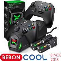 Dock di ricarica per controller Xbox One X/S/Elite Caricabatterie per controller Xbox One Batterie ricaricabili da 5520 mWh per serie Xbox