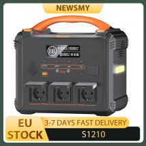 NEWSMY S1210 2000W Tragbare Powerstation, 3000W Spitzenleistung, 1102,5Wh LiMnFePO₄-Akku, 1300W AC Schnellladung, MPPT Solargenerator