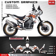 KUNGFU GRAPHICS Motorrad-Aufkleber-Grafik-Set für KOVE 800 X 800X PRO 800X Rally/Travel/Touring Edition, ZFKY800X23N028-KOR