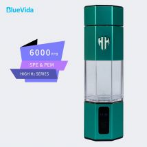 Max 6000 PPB la 7a generazione Updation Bluevida SPE & PEM bottiglia generatore di acqua ad alto contenuto di idrogeno con Kit e adattatore per inalazione