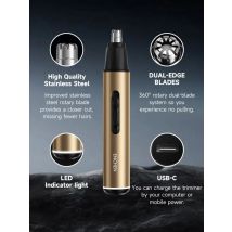 ENCHEN EN001 Professional Nose Hair Trimmer With Stainless Steel Cut Head USB-C Charging  Port And LED Indicator Light