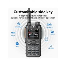 Radtel RT-910 45-59Mhz Full Band Walkie Talkie with 960 Channels Portable Ham Radio NOAA Spectrum Analyzer AM FM