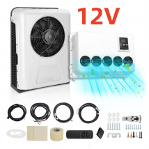 Aspligo 12V 24V Electric Truck Split Air Conditioner 10500 BTU Parking Air Conditioning For Car Camper Van Motorhome Excavators