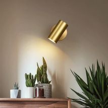 Modern Art Exhibition Small Spot Wall Lamp Cylinder Metal Body Rotatable Hotel Bedside Sconce Light Bedroom Decor Reading Lustre