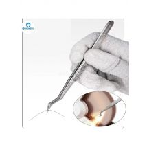 MECHANIC AAX-17 Heat-resistant Tin Positioning Tweezers Anti-Corrosion Stainless Steel Tweezers for Electronic Precise Clamping