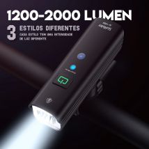 CYCLAMI SoRider przedni rower światło rowerowe reflektor BR 2000 AI 1200 lumenów wysoka jasność wielofunkcyjna droga MTB jazda na rowerze bezpieczeństwo