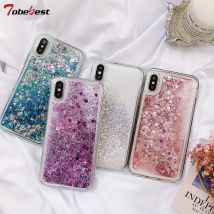 Modische glitzernde Flüssigsilikonhülle für Huawei P40 P30 P20 Pro P8 Lite 2017, Bling Dynamic Qicksand Star, weiche TPU-Abdeckung