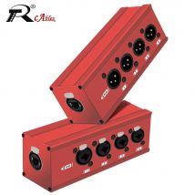 RJ45 CAT5 a 4 canali XLR a 3 pin Audio/DMX su cavo di rete Extender, DMX512 Extender segnale di rete 1 maschio + 1 femmina 1 paio/1 pz