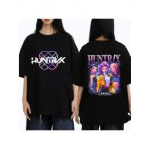 KPop Demon Hunters Huntrix Fashion Tshirts for Women 2025 Hit Show Movie Pattern Short Sleeve Tshirts Oversized Y2K Street Tops