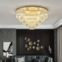 Amerykańska retro szklana rurka lampa wisząca LED okrągła okrągła przedpokój salon salon kryształowa wisząca lampa sufitowa LED Home Decor