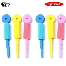 3PCS Hair Care Foam Rollers Magic Sponge  Soft Foam Heatless Curls For Women Long Natual Hair Cling Curly Styling DIY Tools