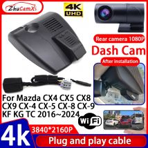 Video Recorder Nacht Visio 4K Plug and Play Auto DVR Dash Cam für Mazda CX4 CX5 CX8 CX9 CX-4 CX-5 CX-8 CX-9 KF KG TC 2016 ~ 2024