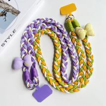 Handgewebtes Lanyard für gebratene Teigdrehungen, feste Karte, Farbkontrast, diagonales Schulter-Lanyard, Handy-Lanyard, langlebiges Lanyard