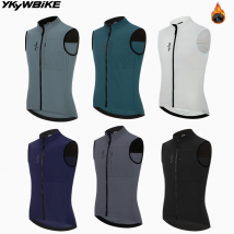 YKYWBIKE Men's Cycling Vest Winter Autumn Waterproof Windproof Bicycle Thermal Windbreaker Road Bike Gilet MTB Cycling Clothing