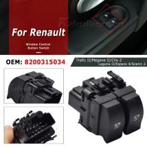 8200315034 10-poliger elektrischer Fensterheber-Schalter knopf vorne links für Renault Trafic Megane Laguna II Clio 2 Espace Scenic