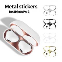 Für AirPods Pro 3 Aufkleber Kopfhörer Fall Metall Staubdicht Kratzfest Aufkleber Abdeckung Für AirPods Pro 3 Gen Schutz Film