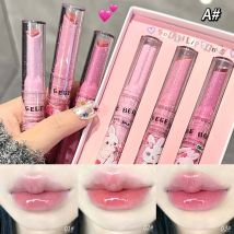 Gege bär garten rosa kaninchen fester lip gloss feuchtigkeit spendender wässriger farbiger lippen balsam lang anhaltender und zarter lippen balsam