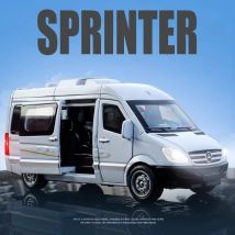 1:32 Scale Sprinter GLS580 Model Toy Car Alloy Diecast Doors Opened Sound Light Pull Back Models Computer Desktop Ornaments