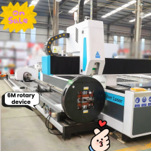 1500 W 2000 W 3000 W Metallprozess geschnittene CNC-Faserlasermaschine 6 kW automatische Drehachse für quadratisches Rundrohr
