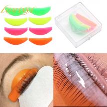 Lomansa 4 Paar L Curl Silikon-Wimperndauerwellen-Pads, klebrige Wimpernstangen, Schildheben, 3D-Wimpernzange, Zubehör, Make-up-Werkzeug