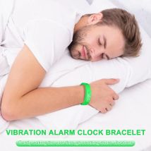 Sveglia a vibrazione Polsino Orologio con timer vibrante silenzioso 3 allarmi Timer organizzatore quotidiano adatto per chi dorme profondo