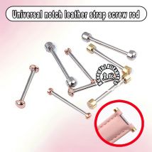 Für Kerbe Leder Armband Uhr Schraube Rohr Stange Frühling Bar Rose Gold Silber Armband Einschraubbare Uhr Lug Stem Link Kit 20mm 22mm