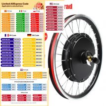20-Zoll 48V 1000W Vorder-/Hinterrad-Umrüstsatz Leistungsstarker Nabenmotor-Kit mit SW-810LED-Display