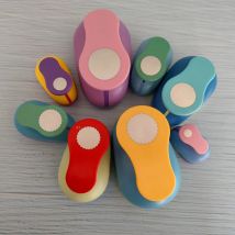 8mm-75mm Kreis Sechs Blumen Handwerk Punch Cortador De Papel De Sammelalbum Papier Schaum Schule DIY Runde locher