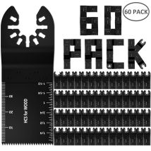 5-60 pezzi lama per sega universale lame multiutensile oscillanti scala diritta multiutensile taglio lame per sega per legno per Dremel Milwaukee