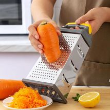 9-Zoll-Gemüsebox-Reibe aus Edelstahl, 4-seitig, Slicer, Zerkleinerer, multifunktionale Käse- und Kartoffelreiben, Küchenzubehör