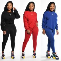 Winter Frühling Zweiteilige Outfits für Frauen Kurzes Set 2-teiliges Outfit Jogger Trainingsanzüge Trainingsanzüge für Frauen Langarm