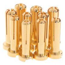 5PCS 4/5mm Bullet Banana Stecker Stecker Stecker Für RC Batterie Teil Vergoldet